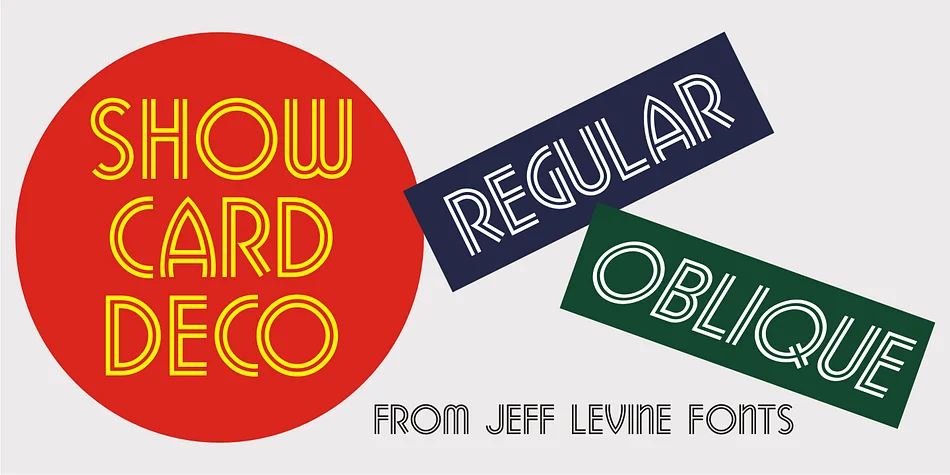 SHOW CARD DECO JNL by Jeff Levine Fonts — Decorative Font