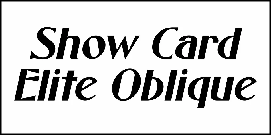 Show Card Elite JNL by Jeff Levine Fonts — Decorative Font — thumbnail 4