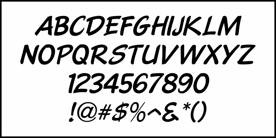 SHOW CARD FREEHAND JNL by Jeff Levine Fonts — Display Font — thumbnail 5