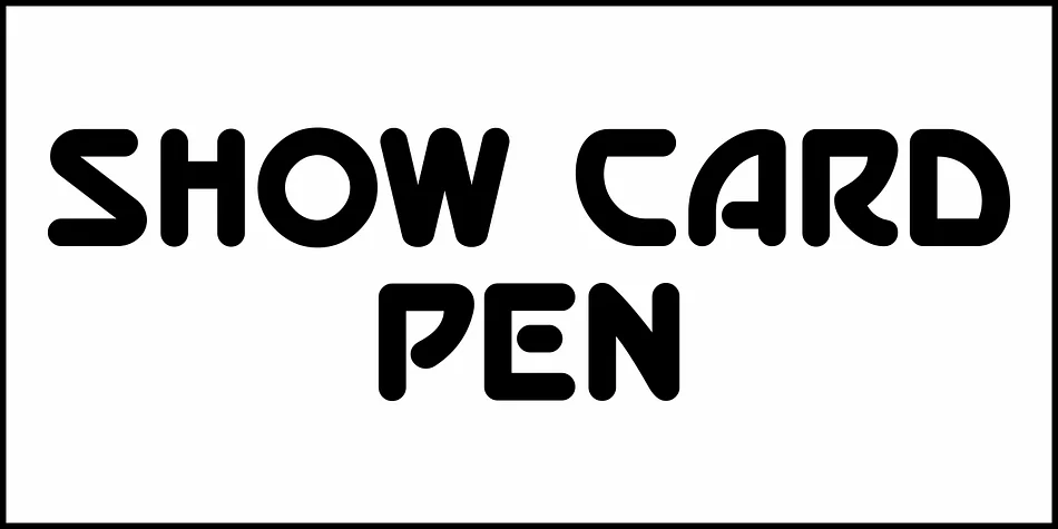 SHOW CARD PEN JNL by Jeff Levine Fonts — Display Font — thumbnail 2