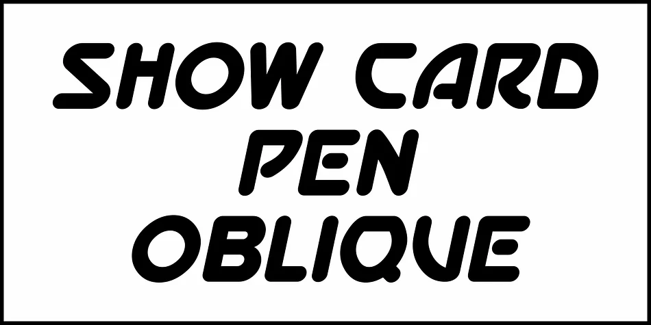 SHOW CARD PEN JNL by Jeff Levine Fonts — Display Font — thumbnail 4