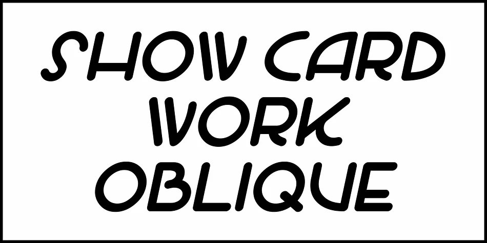 SHOW CARD WORK by Jeff Levine Fonts — Decorative Font — thumbnail 4