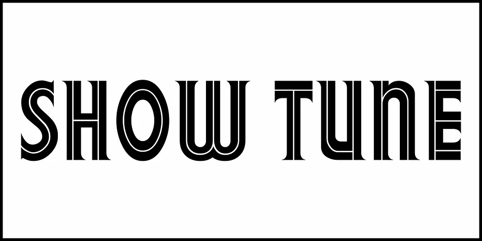SHOW TUNE JNL by Jeff Levine Fonts — Display Font — thumbnail 2