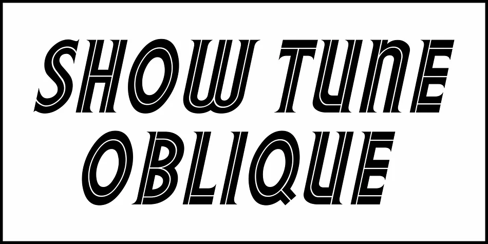 SHOW TUNE JNL by Jeff Levine Fonts — Display Font — thumbnail 4