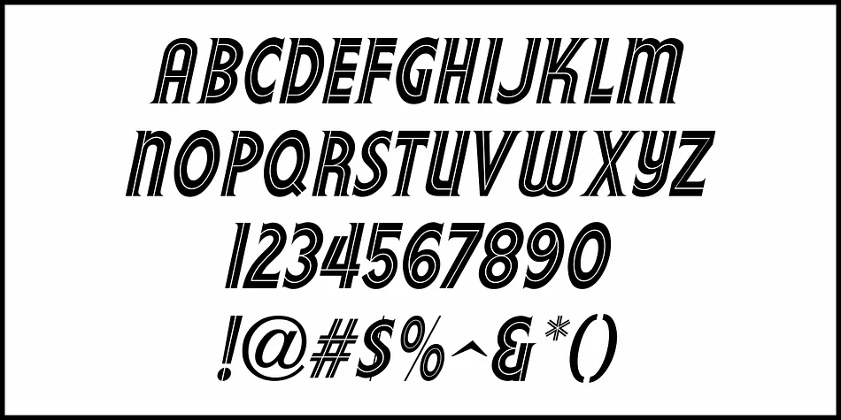 SHOW TUNE JNL by Jeff Levine Fonts — Display Font — thumbnail 5