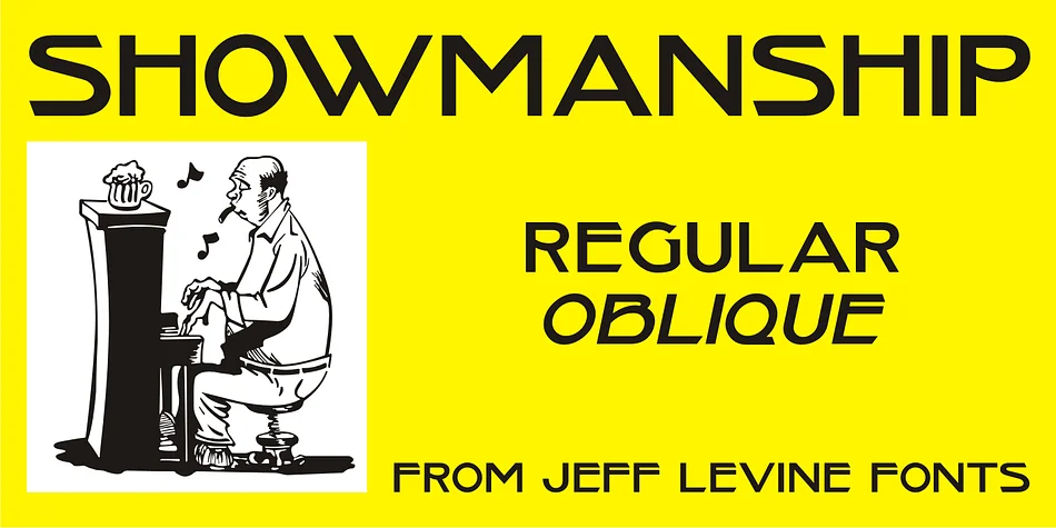 SHOWMANSHIP JNL by Jeff Levine Fonts — Display Font