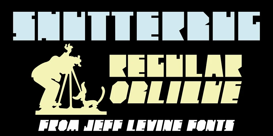 SHUTTERBUG JNL by Jeff Levine Fonts — Display Font