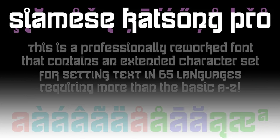 Siamese Katsong Pro by CheapProFonts — Display Font — thumbnail 6