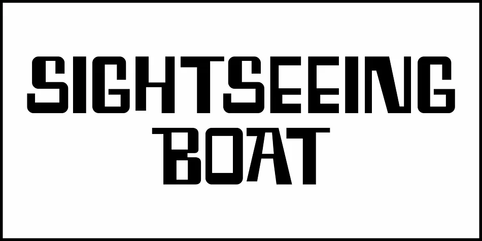 SIGHTSEEING BOAT JNL by Jeff Levine Fonts — Display Font — thumbnail 2