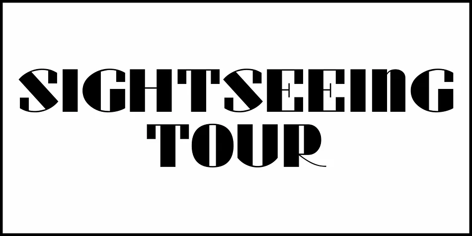 SIGHTSEEING TOUR JNL by Jeff Levine Fonts — Decorative Font — thumbnail 2