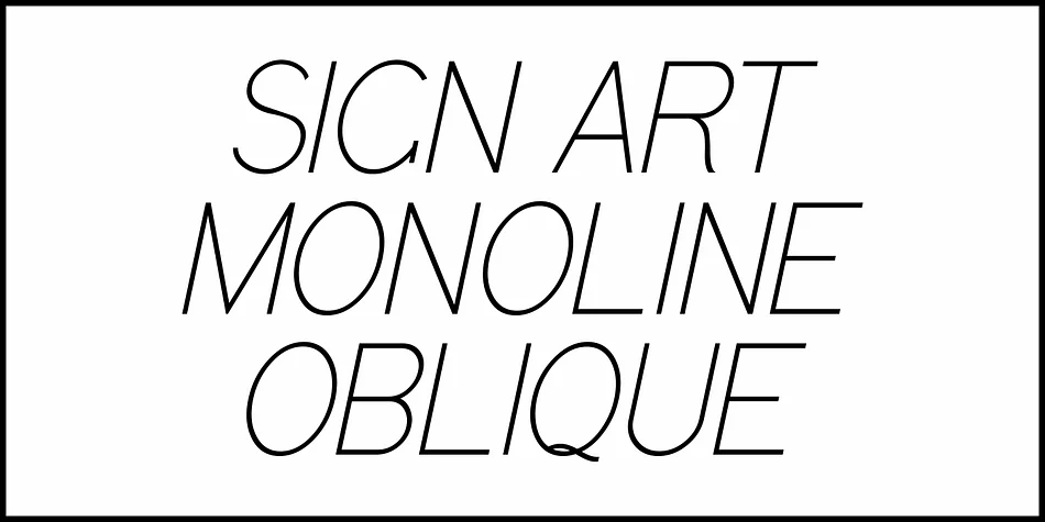 Sign Art Monoline JNL by Jeff Levine Fonts — Display Font — thumbnail 4