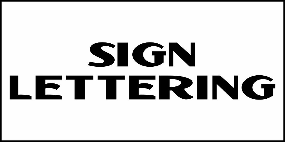 SIGN LETTERING JNL by Jeff Levine Fonts — Display Font — thumbnail 2