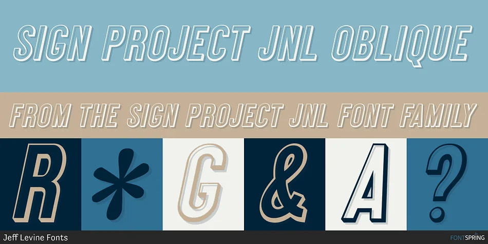 SIGN PROJECT JNL by Jeff Levine Fonts — Display Font — thumbnail 2