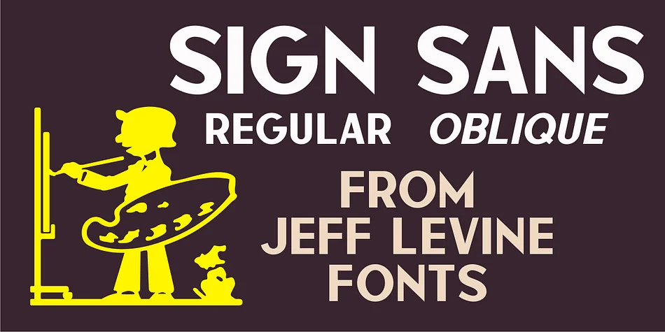 SIGN SANS JNL by Jeff Levine Fonts — Display Font