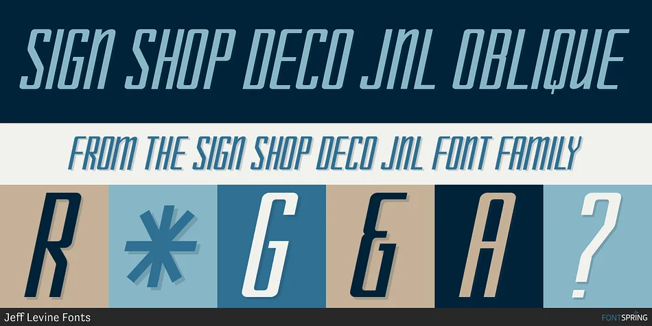 SIGN SHOP DECO JNL by Jeff Levine Fonts — Display Font — thumbnail 2