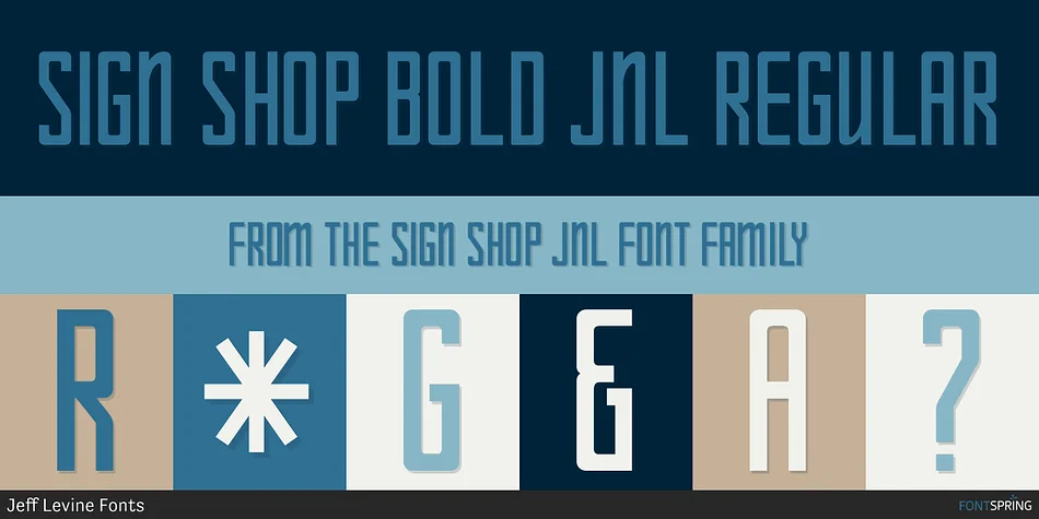 SIGN SHOP JNL by Jeff Levine Fonts — Display Font — thumbnail 2