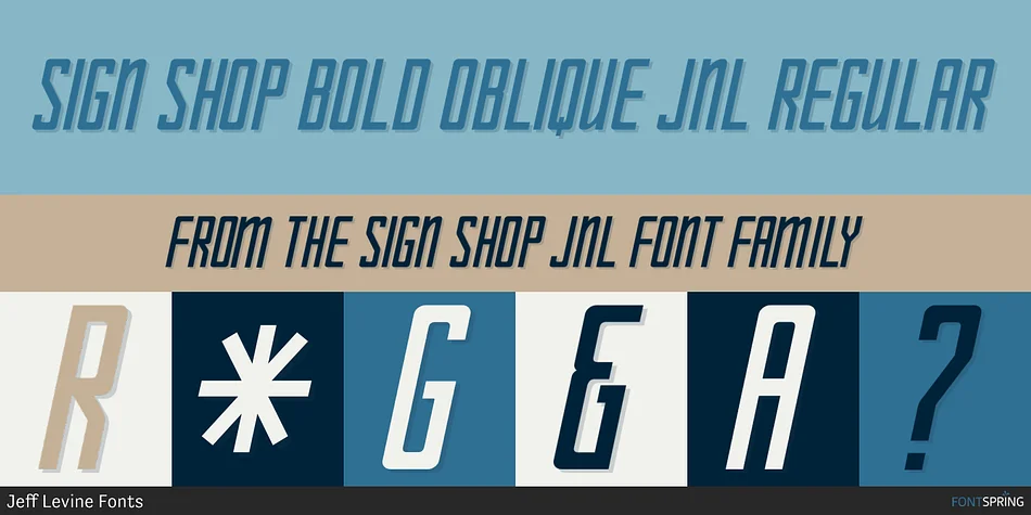 SIGN SHOP JNL by Jeff Levine Fonts — Display Font — thumbnail 3