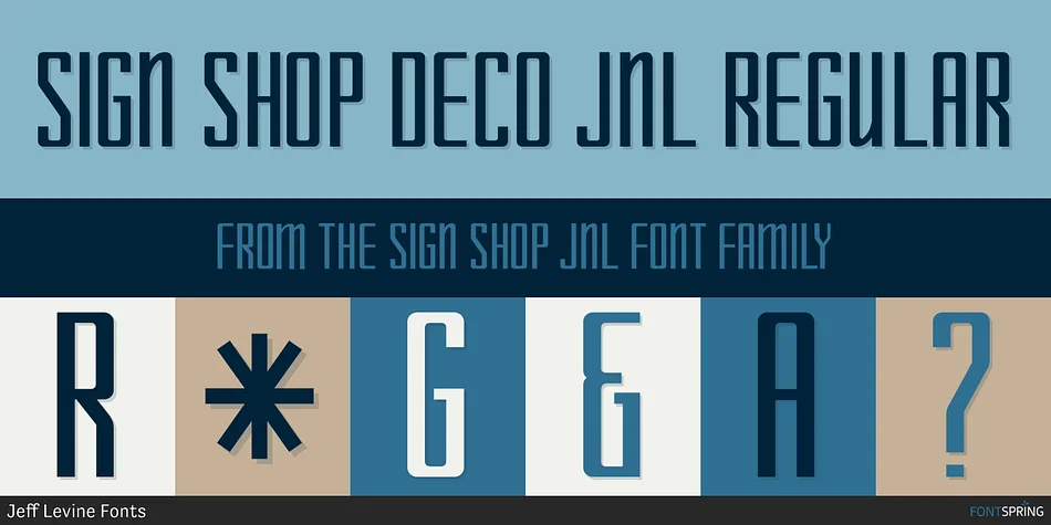 SIGN SHOP JNL by Jeff Levine Fonts — Display Font — thumbnail 4