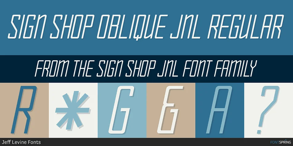 SIGN SHOP JNL by Jeff Levine Fonts — Display Font — thumbnail 6