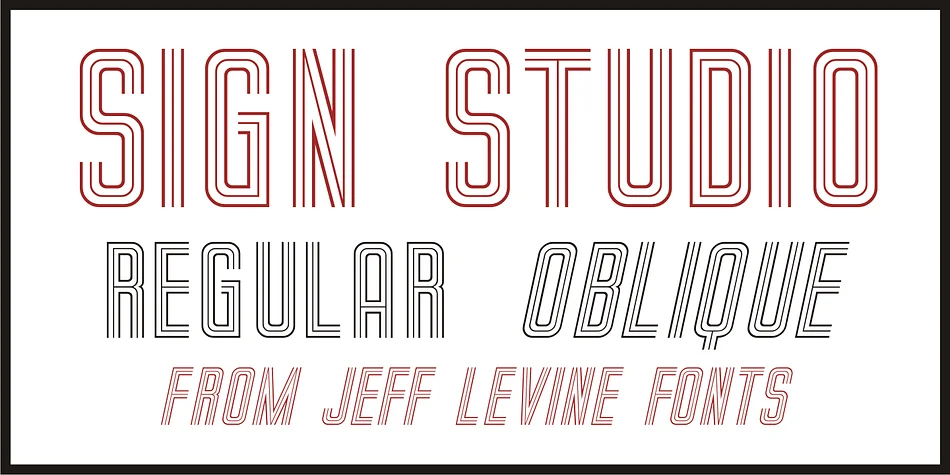 SIGN STUDIO JNL by Jeff Levine Fonts — Decorative Font
