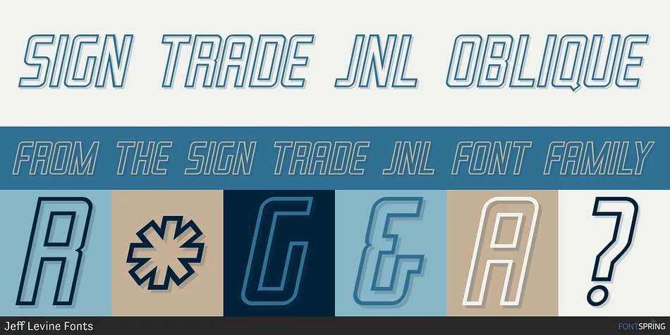 SIGN TRADE JNL by Jeff Levine Fonts — Display Font — thumbnail 2