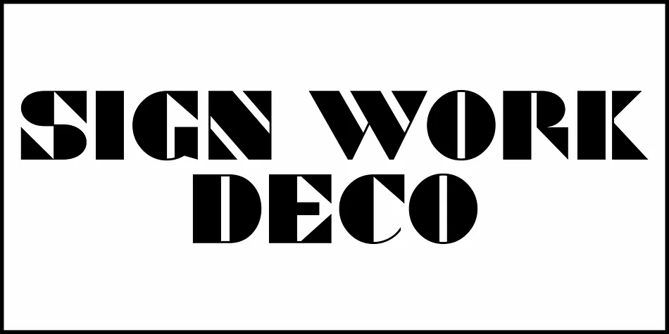 SIGN WORK DECO JNL by Jeff Levine Fonts — Decorative Font — thumbnail 2