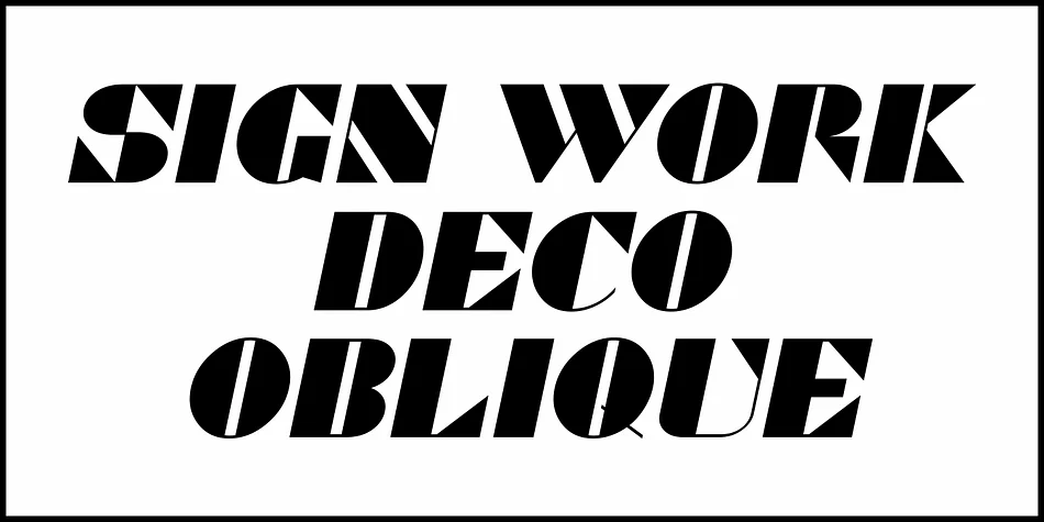 SIGN WORK DECO JNL by Jeff Levine Fonts — Decorative Font — thumbnail 4
