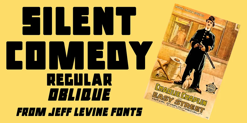 SILENT COMEDY JNL by Jeff Levine Fonts — Display Font