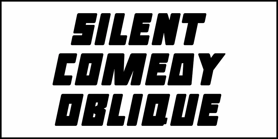 SILENT COMEDY JNL by Jeff Levine Fonts — Display Font — thumbnail 4