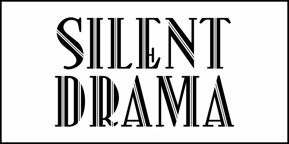 SILENT DRAMA JNL by Jeff Levine Fonts — Decorative Font — thumbnail 2