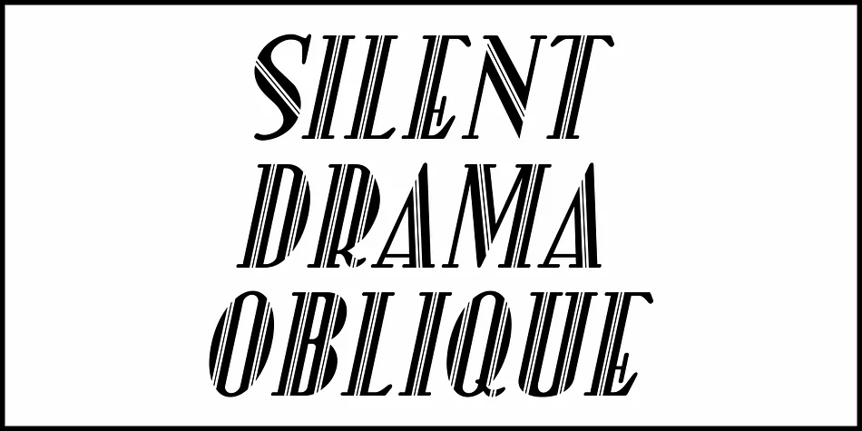 SILENT DRAMA JNL by Jeff Levine Fonts — Decorative Font — thumbnail 4