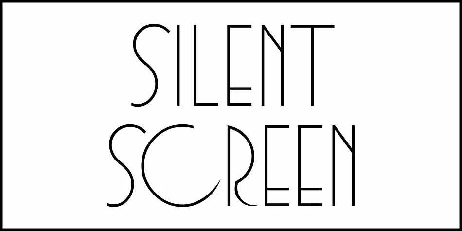 Silent Screen JNL by Jeff Levine Fonts — Decorative Font — thumbnail 2
