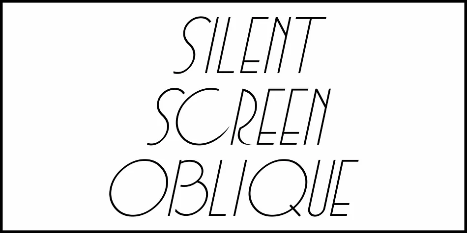 Silent Screen JNL by Jeff Levine Fonts — Decorative Font — thumbnail 4