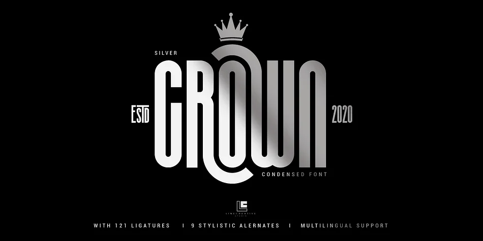 Silver Crown by Linecreative — Display Font