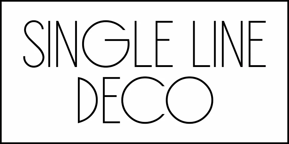 SINGLE LINE DECO JNL by Jeff Levine Fonts — Decorative Font — thumbnail 2