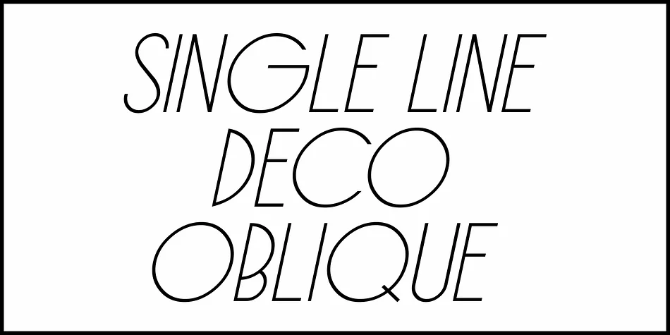 SINGLE LINE DECO JNL by Jeff Levine Fonts — Decorative Font — thumbnail 4