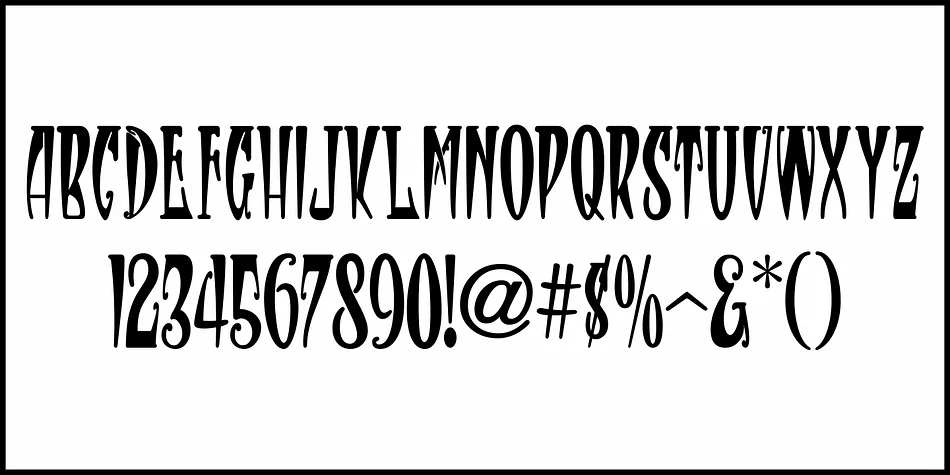 Sinister Nouveau JNL by Jeff Levine Fonts — Decorative Font — thumbnail 3