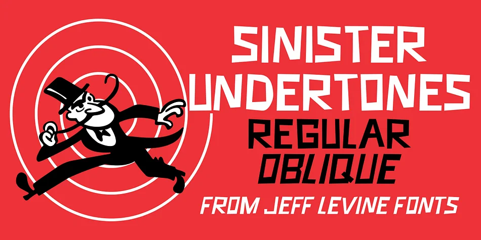 SINISTER UNDERTONES JNL by Jeff Levine Fonts — Display Font