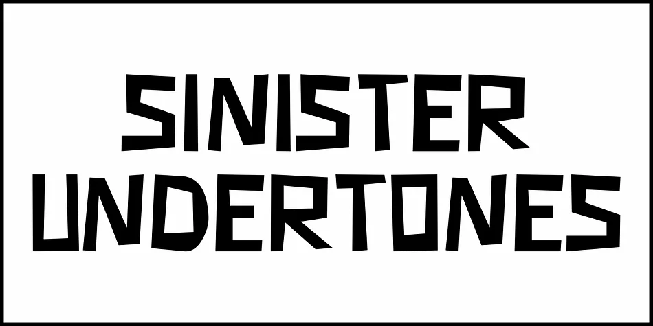 SINISTER UNDERTONES JNL by Jeff Levine Fonts — Display Font — thumbnail 2