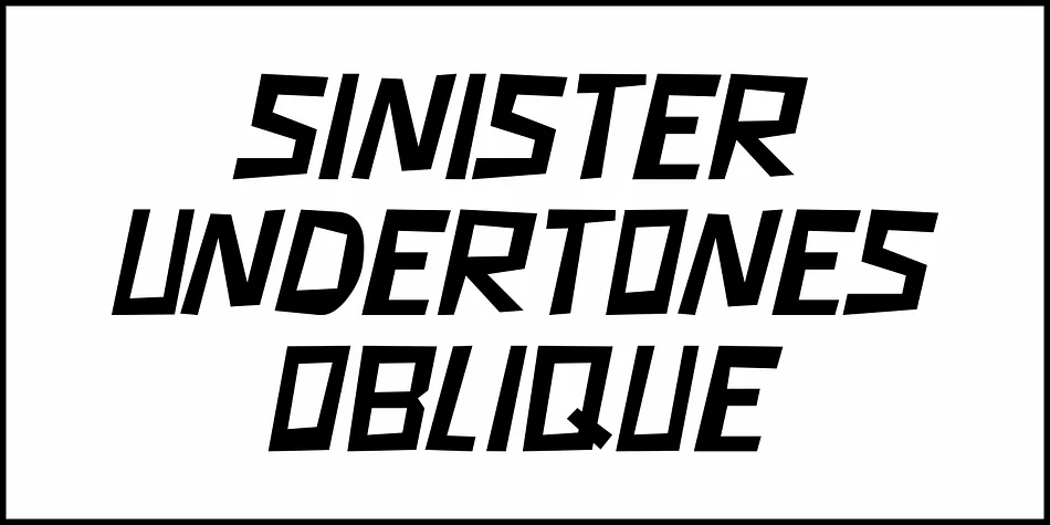 SINISTER UNDERTONES JNL by Jeff Levine Fonts — Display Font — thumbnail 4