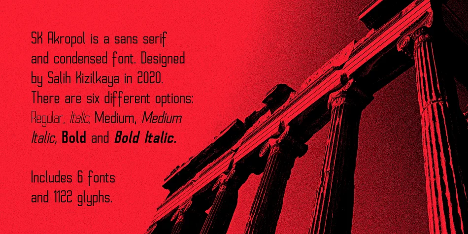 SK Akropol by Salih Kizilkaya — Display Font — thumbnail 5