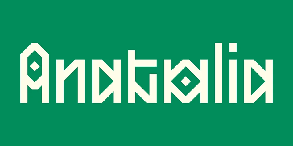 SK Anatolia by Salih Kizilkaya β Display Font