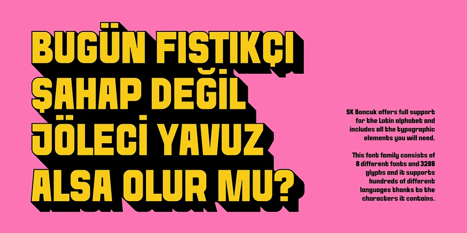 SK Boncuk by Salih Kizilkaya — Display Font — thumbnail 3