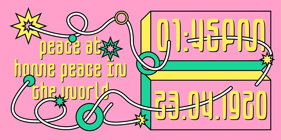 SK One Block by Salih Kizilkaya — Display Font — thumbnail 6