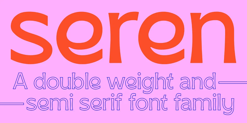 SK Seren by Salih Kizilkaya β Display Font