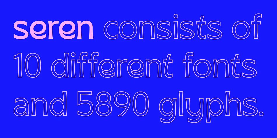SK Seren by Salih Kizilkaya — Display Font — thumbnail 2