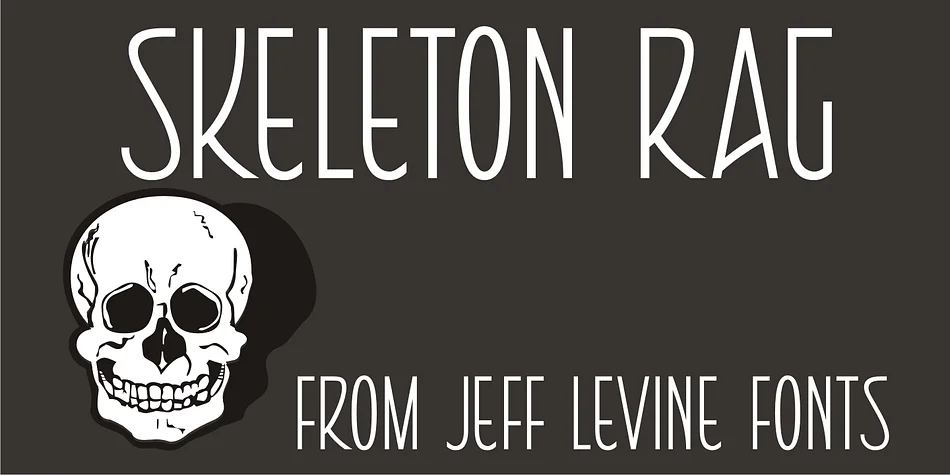 SKELETON RAG JNL by Jeff Levine Fonts — Decorative Font