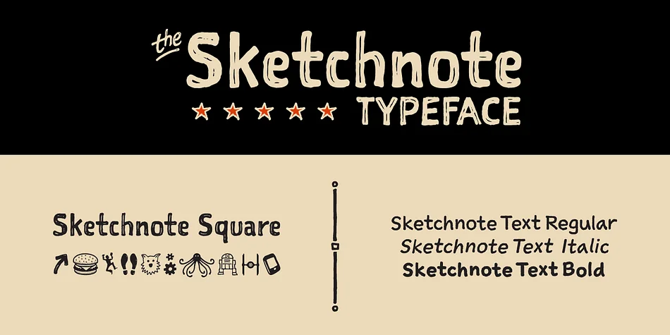 Sketchnote by Delve Fonts — Dingbats Font