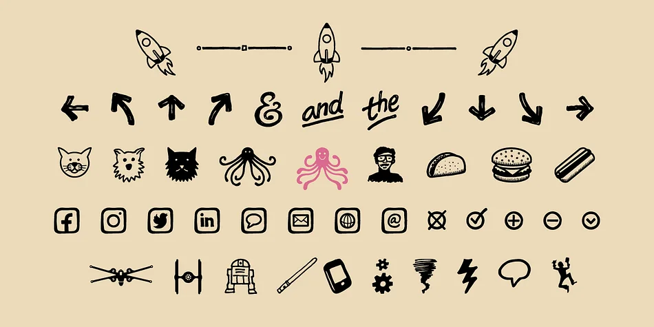 Sketchnote by Delve Fonts — Dingbats Font — thumbnail 6