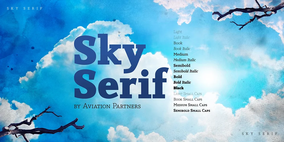Sky Serif by Aviation Partners — Decorative Font